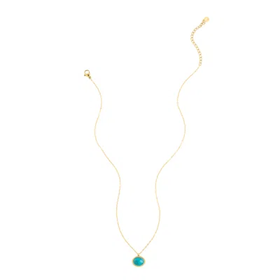 Starfish Project Women's Gold / Blue Hopeful Glow Necklace In Turquoise