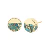 Starfish Project Women's Gold / Blue New Horizon Turquoise Studs In Multi