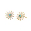 Starfish Project Women's Gold / Blue Spark Hope Studs In Gold