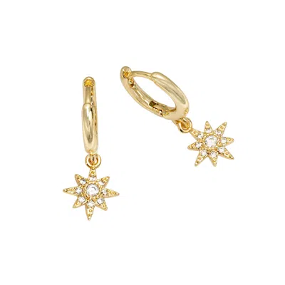 Starfish Project Women's Gold Brilliance Star Huggies