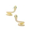 Starfish Project Women's Gold / Green Snake 'little Dragon' Earrings