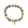 Starfish Project Women's Neutrals / Brown Maya Agate Bracelet In Earth Tones In Multi