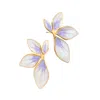 Starfish Project Women's Purple Flourish Lavender Leaf Earrings