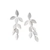 Starfish Project Women's Silver Cascade Leaf Earrings In Platinum