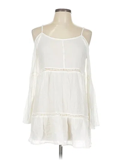 Pre-owned Staring At Stars 3/4 Sleeve Blouse In White
