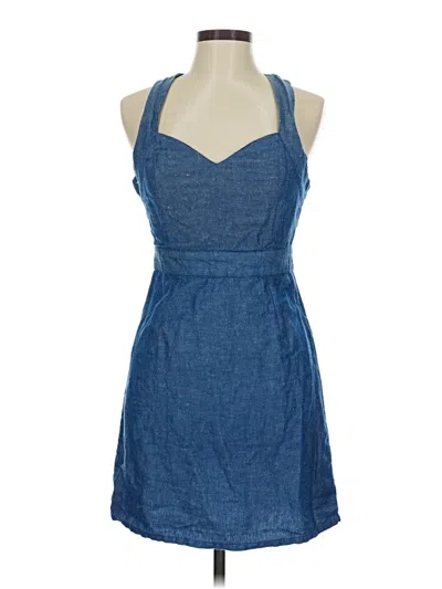 Pre-owned Staring At Stars Casual Dress In Blue
