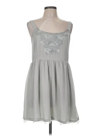 Pre-owned Staring At Stars Casual Dress In Gray