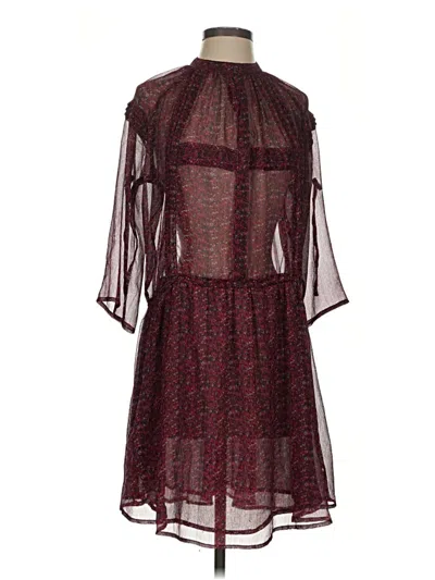 Pre-owned Staring At Stars Cocktail Dress In Burgundy