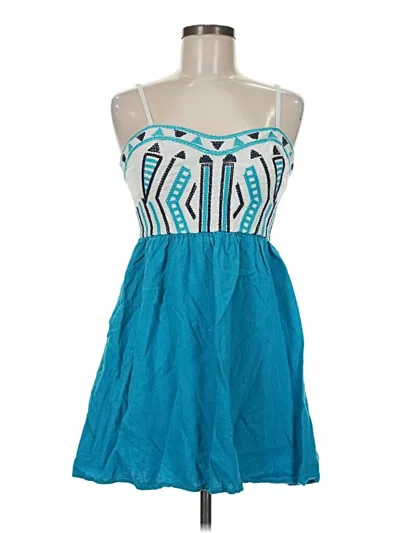 Pre-owned Staring At Stars Cocktail Dress In Teal