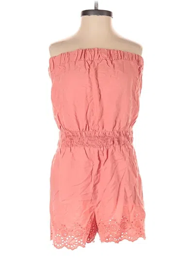 Pre-owned Staring At Stars Romper In Pink