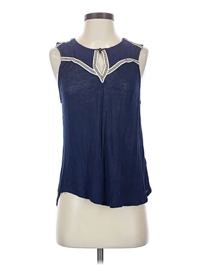 Pre-owned Staring At Stars Sleeveless Blouse In Blue