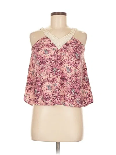 Pre-owned Staring At Stars Sleeveless Blouse In Burgundy