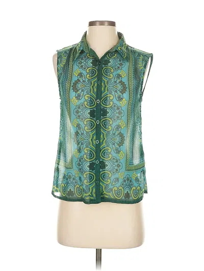 Pre-owned Staring At Stars Sleeveless Blouse In Green