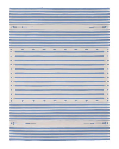 Stark Studio Rugs Kyree A27598 Area Rug, 8' X 10' In White/blue