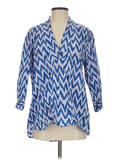 Pre-owned Stark X 3/4 Sleeve Blouse In Blue