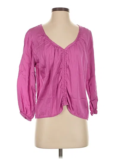 Pre-owned Stark X 3/4 Sleeve Blouse In Pink