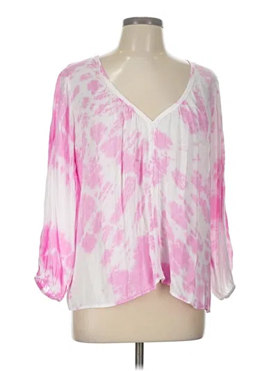 Pre-owned Stark X 3/4 Sleeve Blouse In Pink