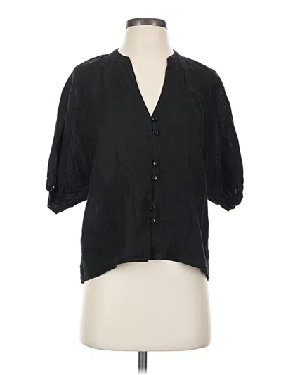 Pre-owned Stark X 3/4 Sleeve Button Down Shirt In Black