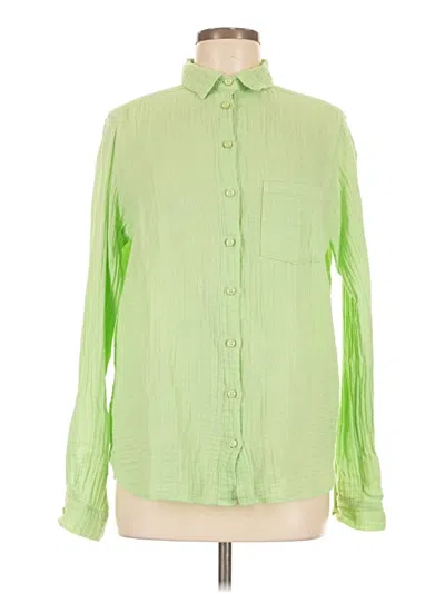 Pre-owned Stark X Long Sleeve Button Down Shirt In Green