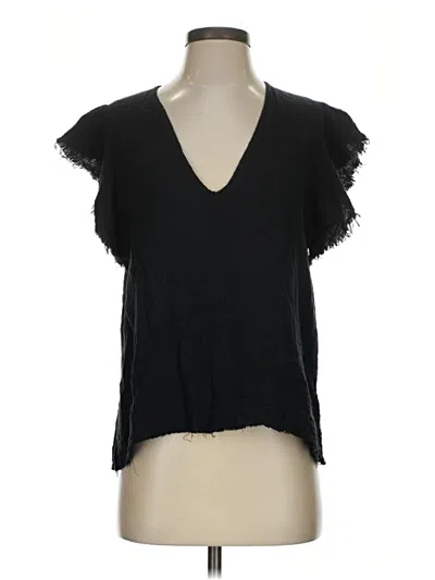 Pre-owned Stark X Short Sleeve Top Black V-neck Tops
