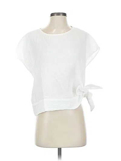 Pre-owned Stark X Short Sleeve Top White Boatneck Tops