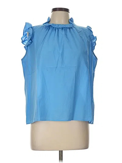 Pre-owned Stark X Sleeveless Blouse In Blue