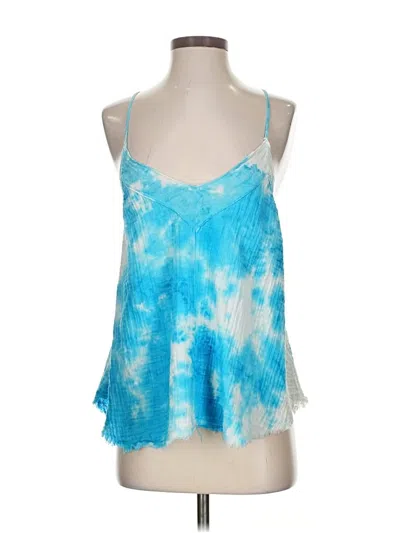 Pre-owned Stark X Tank Top Blue Halter Neckline Tops