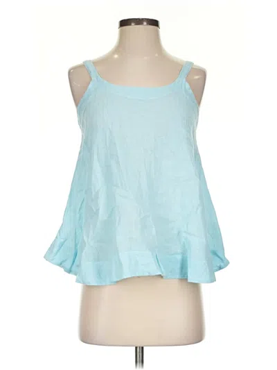 Stark X Tank Top Blue Halter Neckline Tops