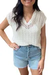 Starkx Cable Sweater In White In White