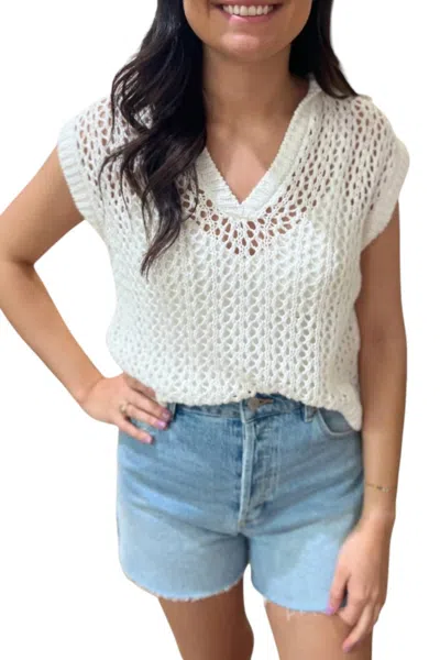 Starkx Cable Sweater In White