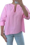 Starkx Del V-neck Top In Pink In Pink