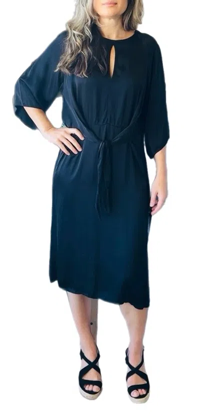 Starkx Elegant Midi Dress In Black