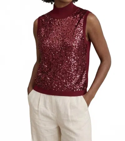 Starkx Georgia Vest In Ruby In Burgundy