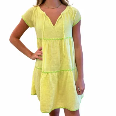 Starkx Giselle Dress In Sunshine/lime In Yellow