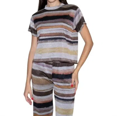 Starkx Jess Top In Multi Stripe