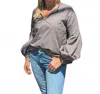 Starkx Lantern Top In Ash In Gray