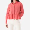 Starkx Lizzy Top In Rouge In Pink