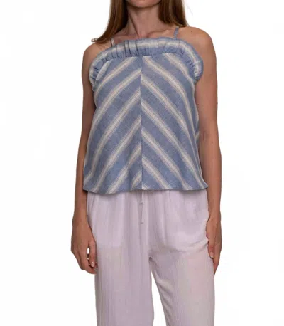 Starkx Lollie Sleeveless Top In Blue Stripe
