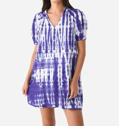 Starkx Lucia Dress In Purple Tie Dye