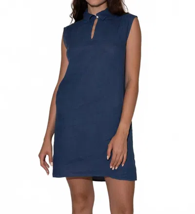 Starkx Maren Mini Dress In Dusty Blue