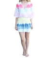 Starkx Overlap Mini Dress In Tie Dye In Multi