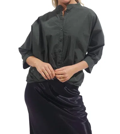 Starkx Ruby Top In Myrtle Green In Black