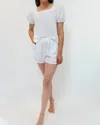 Starkx Zuri Top In White/light Pink In Multi