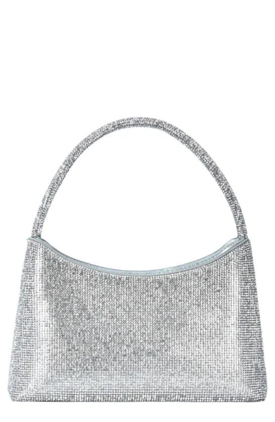 Starlet Rhinestone Top Handle Bag In Silver