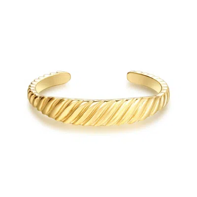 Starlette Women's Beautiful Triple B Bracelets In Gold In Brown