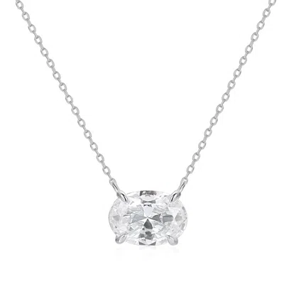Starlette Women's Dolly Necklace In Clear In Metallic