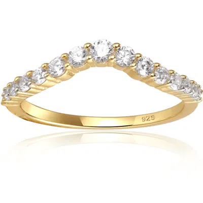 Starlette Women's Gloria Stackable Ring In Gold In Purple