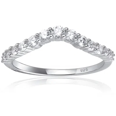 Starlette Women's Isabella Stackable Ring In Silver In Metallic