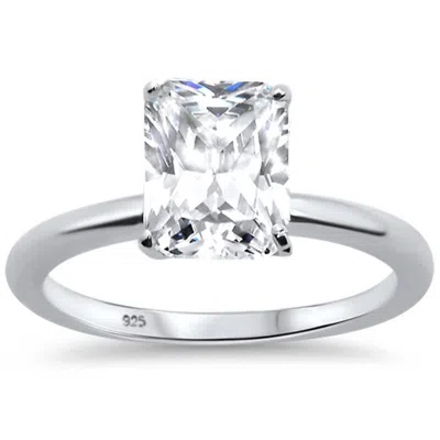 Starlette Women's Katherine Engagement Ring In Silver