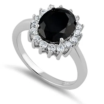Starlette Women's Mavis Statement Ring In Black In Metallic
